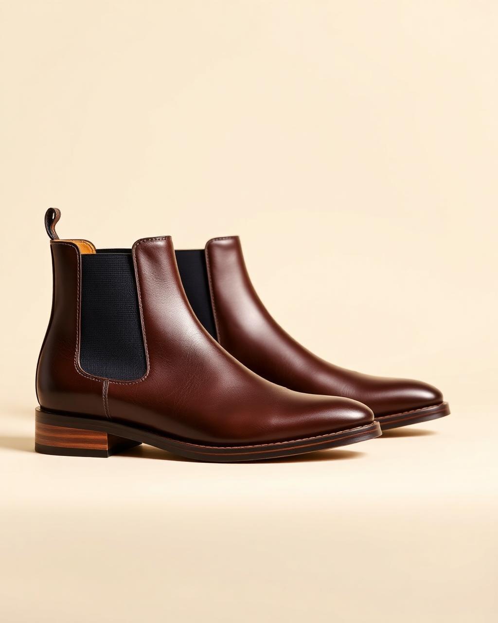 Bottines cuir Chelsea — Bottines Le Temple Doré